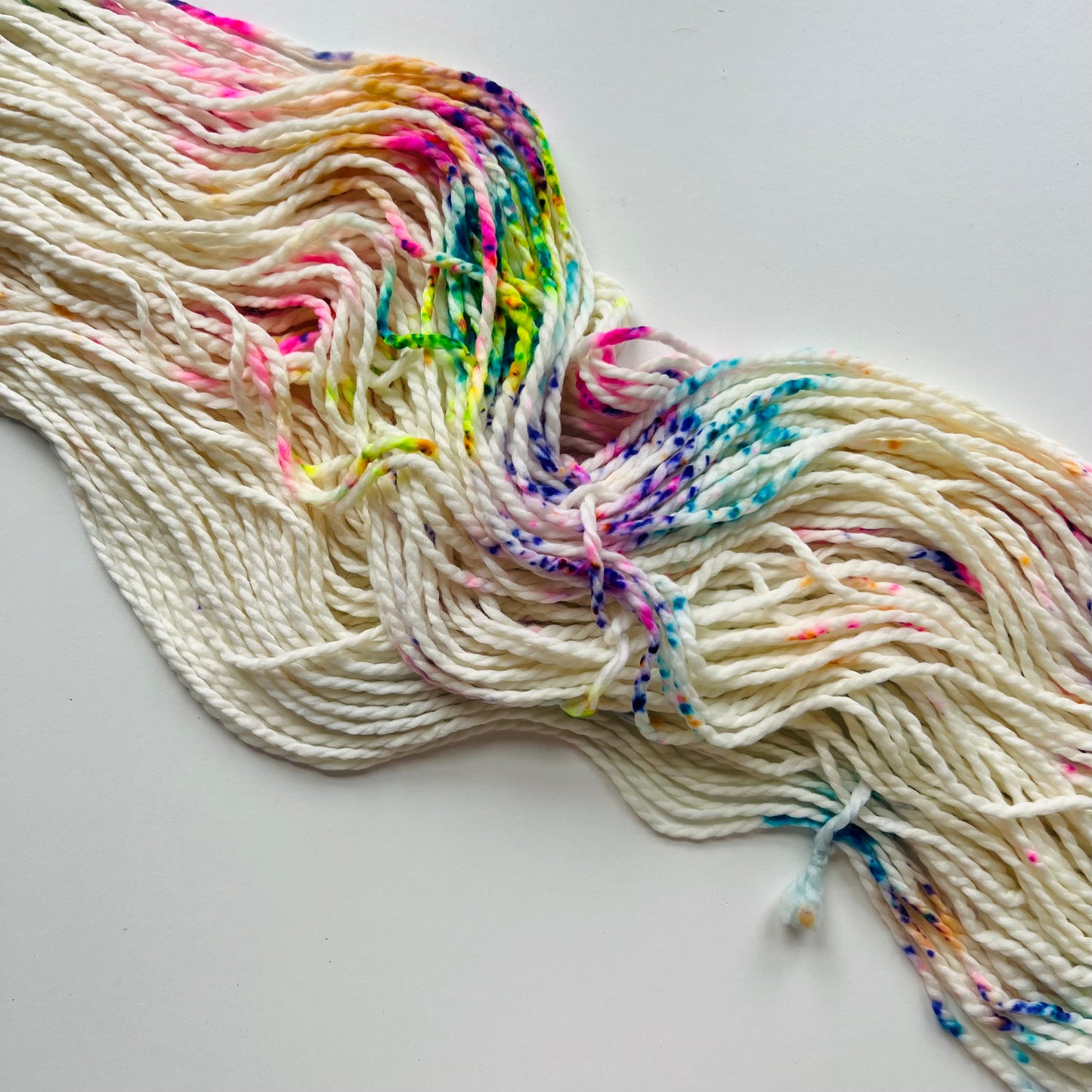 Summer Camp Fibers Hand Dyed Bulky Yarn - Rainbow Sprinkles
