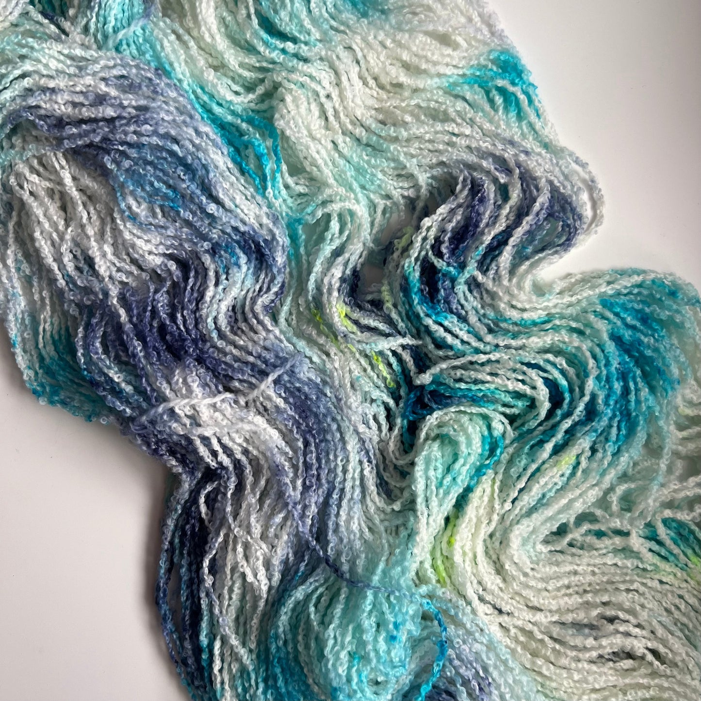 Summer Camp Fibers Hand Dyed Boucle DK - What's Up Bro