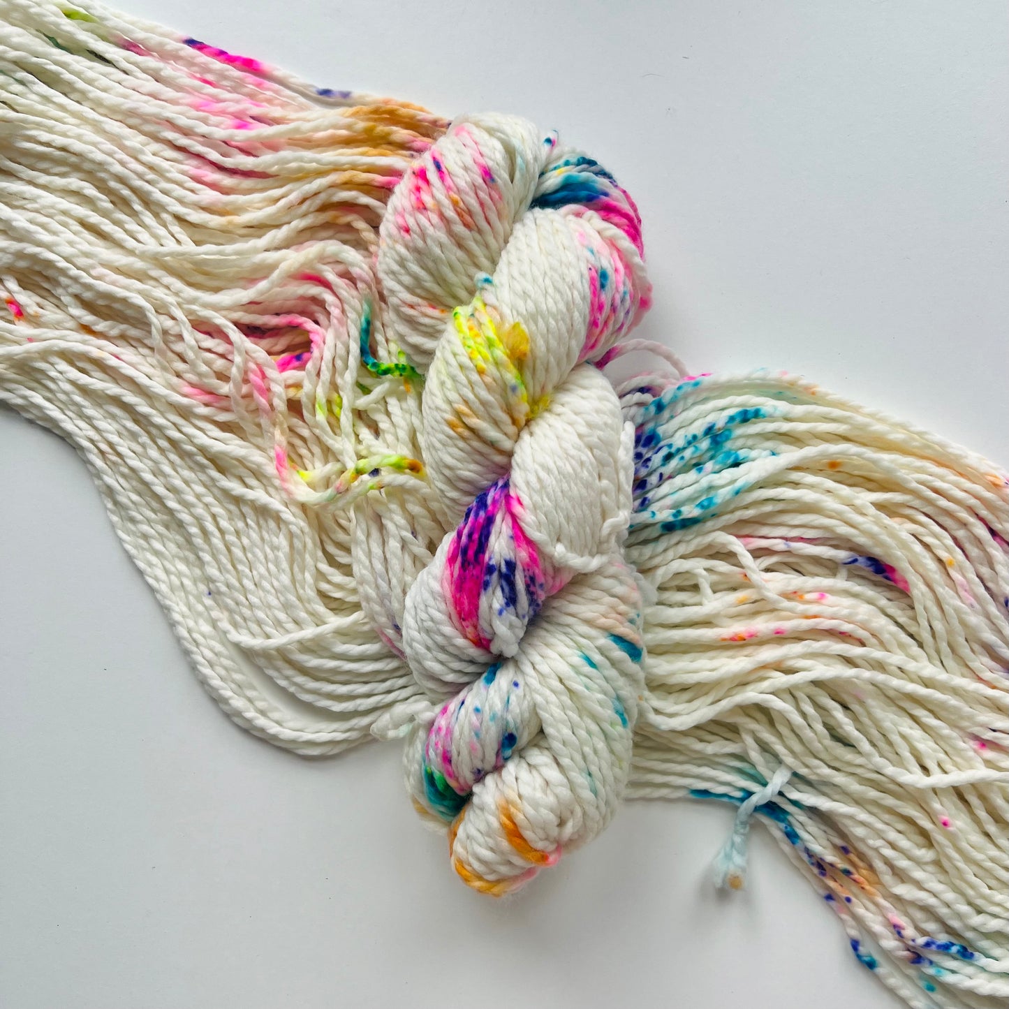 Summer Camp Fibers Hand Dyed Bulky Yarn - Rainbow Sprinkles