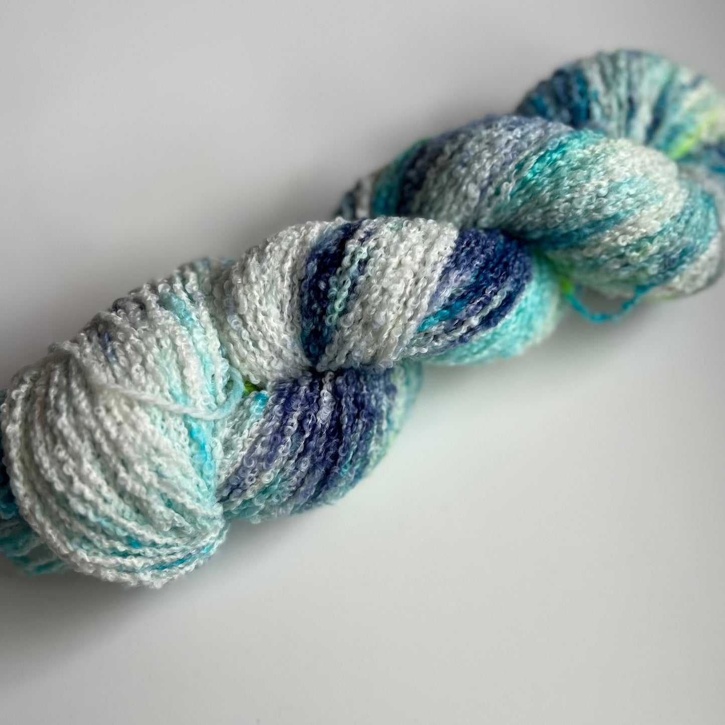 Summer Camp Fibers Hand Dyed Boucle DK - What's Up Bro
