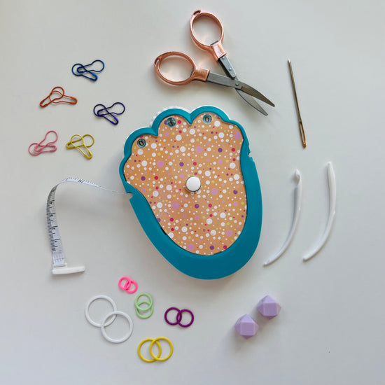 The Knit & Crochet Kit - Knitting & Crochet Tool Kit - Pixie Dust Polka Dot - Assorted Colors