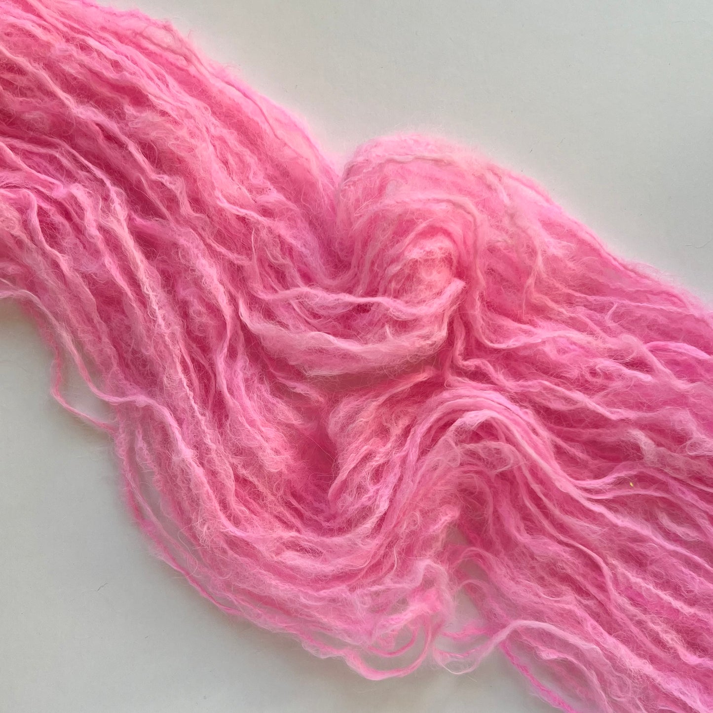 Summer Camp Fibers Dream Big Suri - DK Suri Hand Dyed Yarn - Katie's Pink