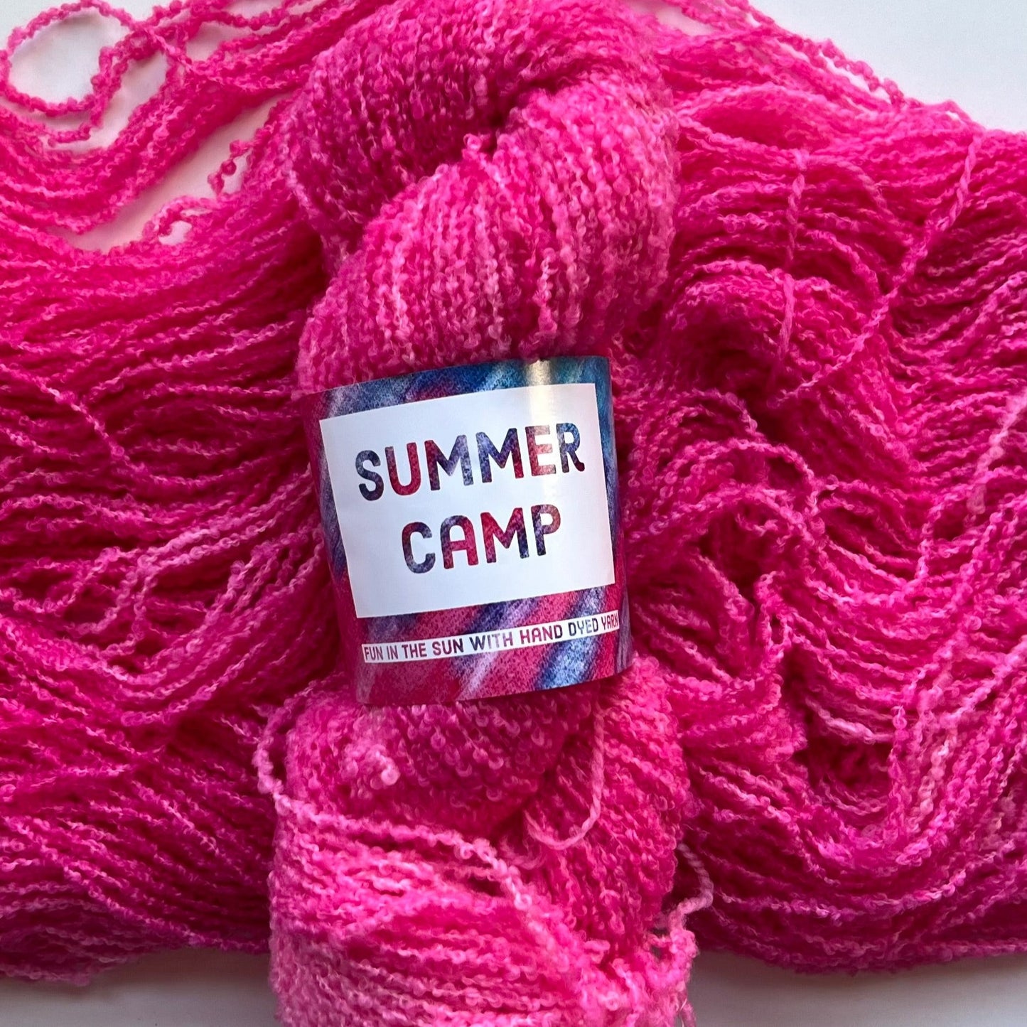Summer Camp Fibers Hand Dyed Boucle DK  - Mystic Orchid