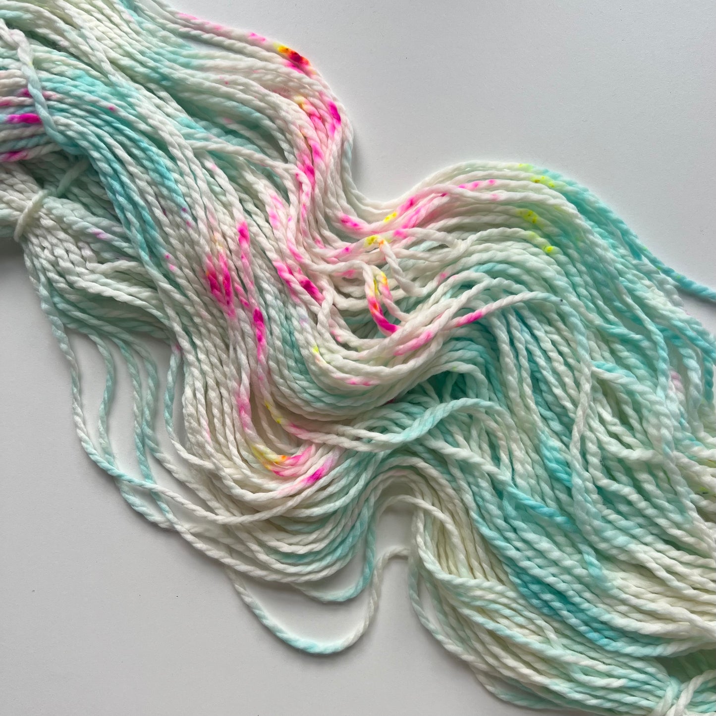 Summer Camp Fibers Hand Dyed Bulky Yarn - Blue Hawaiian