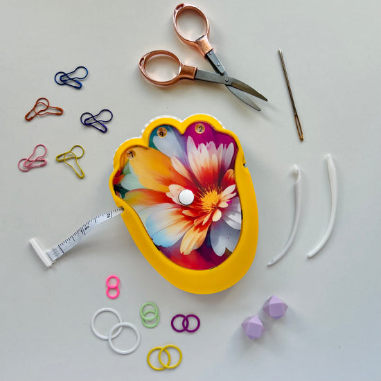 The Knit & Crochet Kit - Knitting & Crochet Tool Kit - Enchanted Fireblossom - Assorted Colors