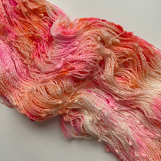 Summer Camp Fibers Hand Dyed Textured Yarn - Goosebumps - Palooza