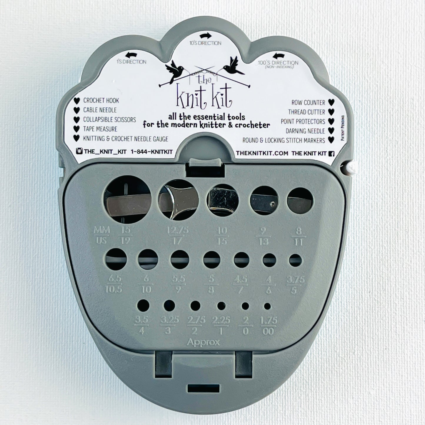 The Knit Kit - The Only Multitool for Knitters - Crush - Assorted Colors