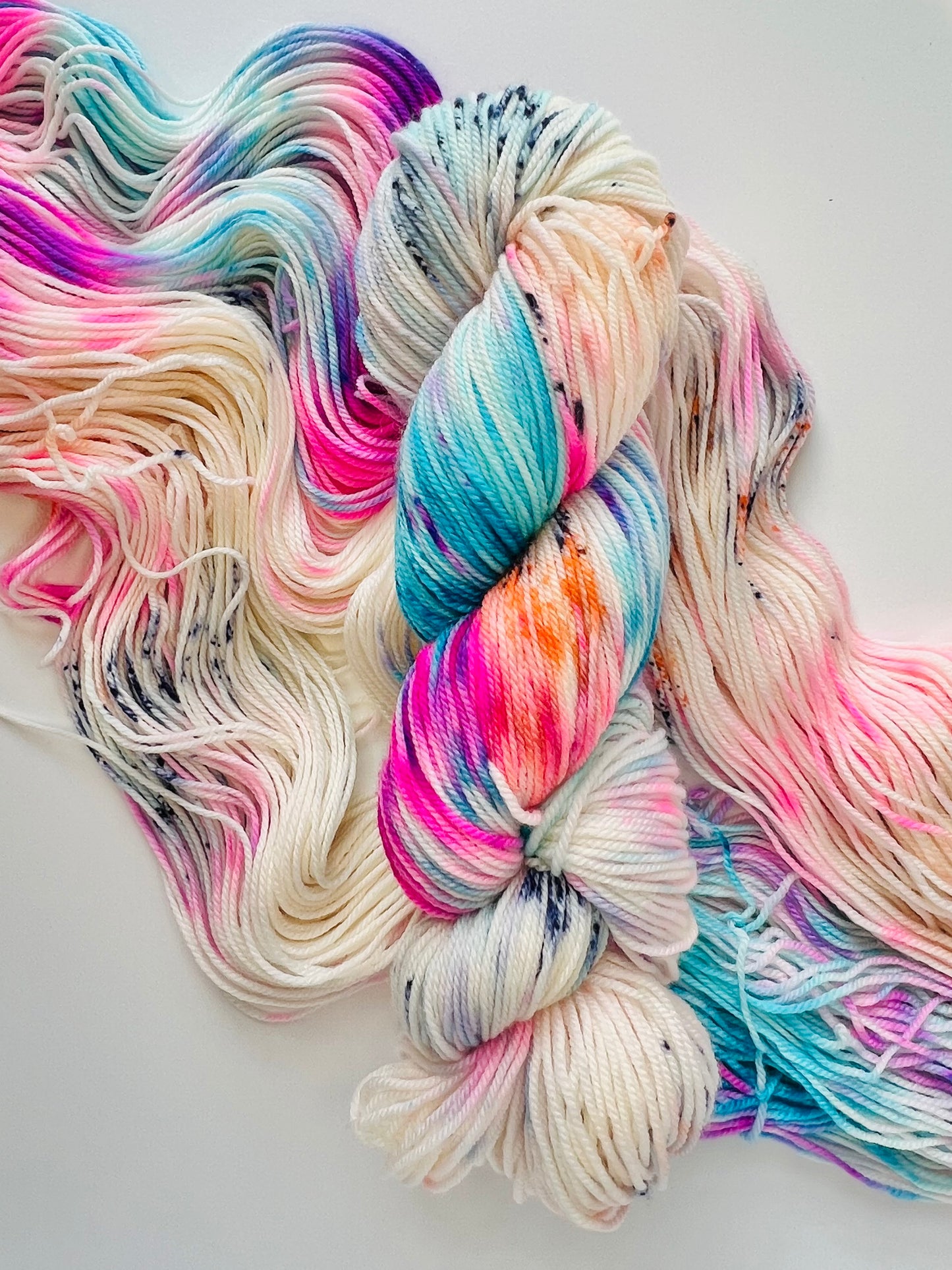 Summer Camp Fibers Hand Dyed Sport Yarn - Kaleidoscope