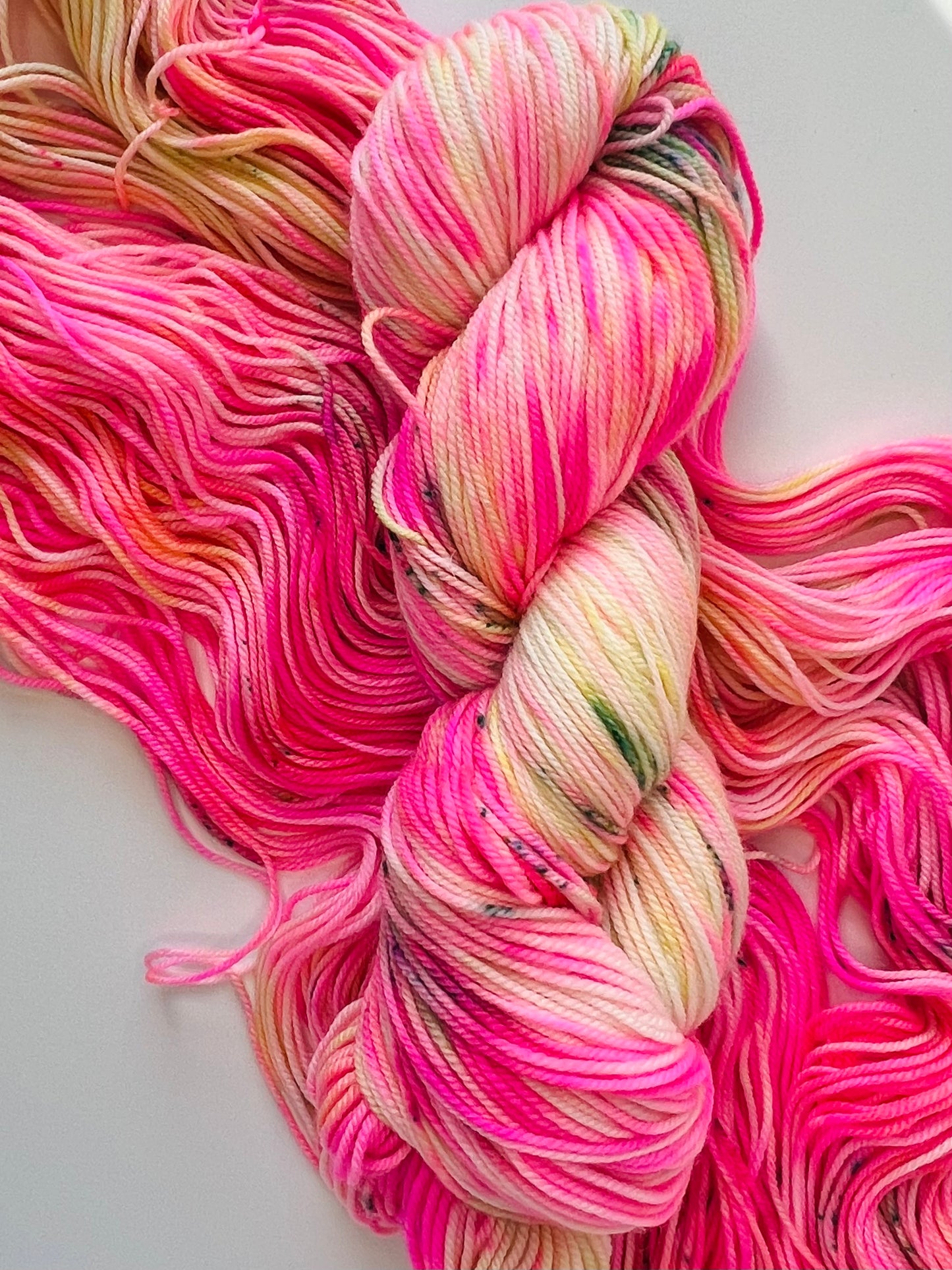 Summer Camp Fibers Hand Dyed Sport Yarn - spicy Lil Meltdown