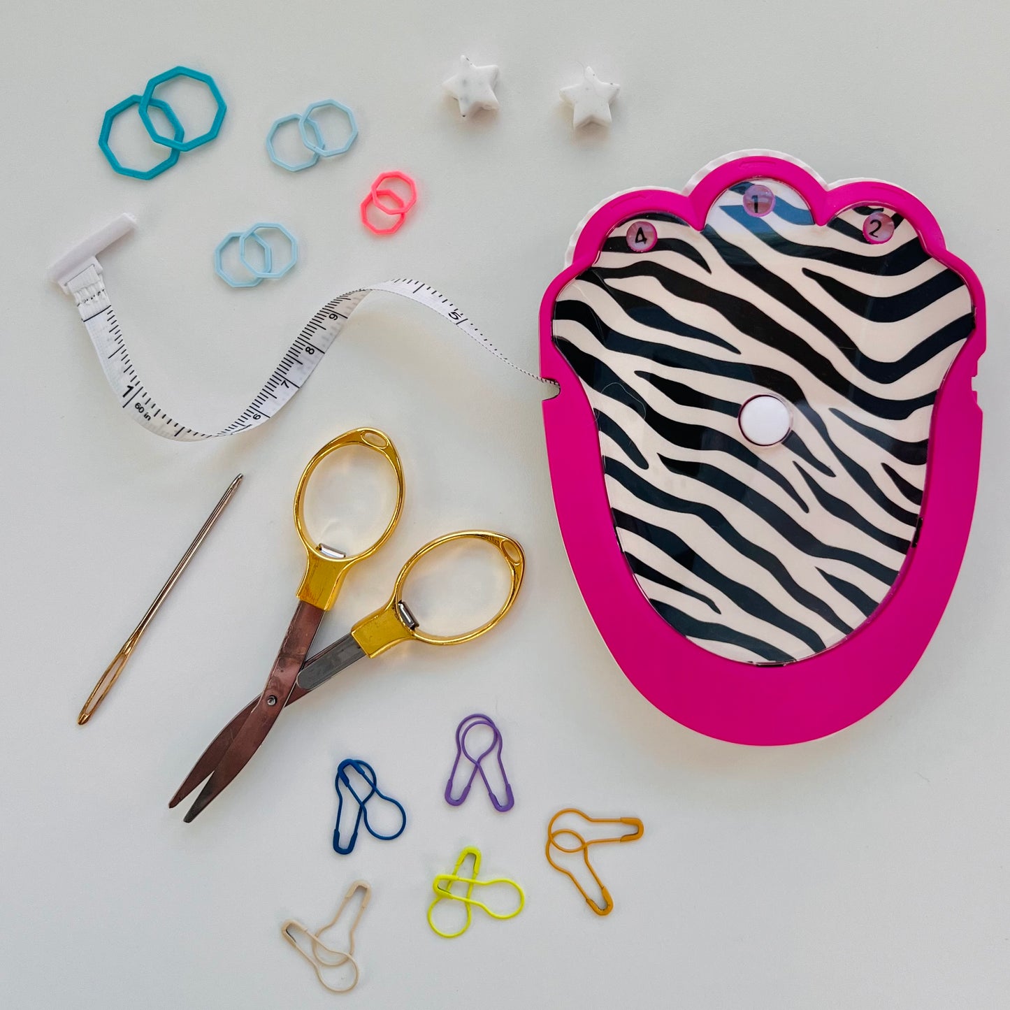 The Knit & Crochet Kit - Knitting & Crochet Tool Kit - Wild Streak - Assorted Colors