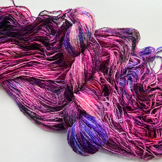 Summer Camp Fibers Hand Dyed Boucle DK - Lights Out!