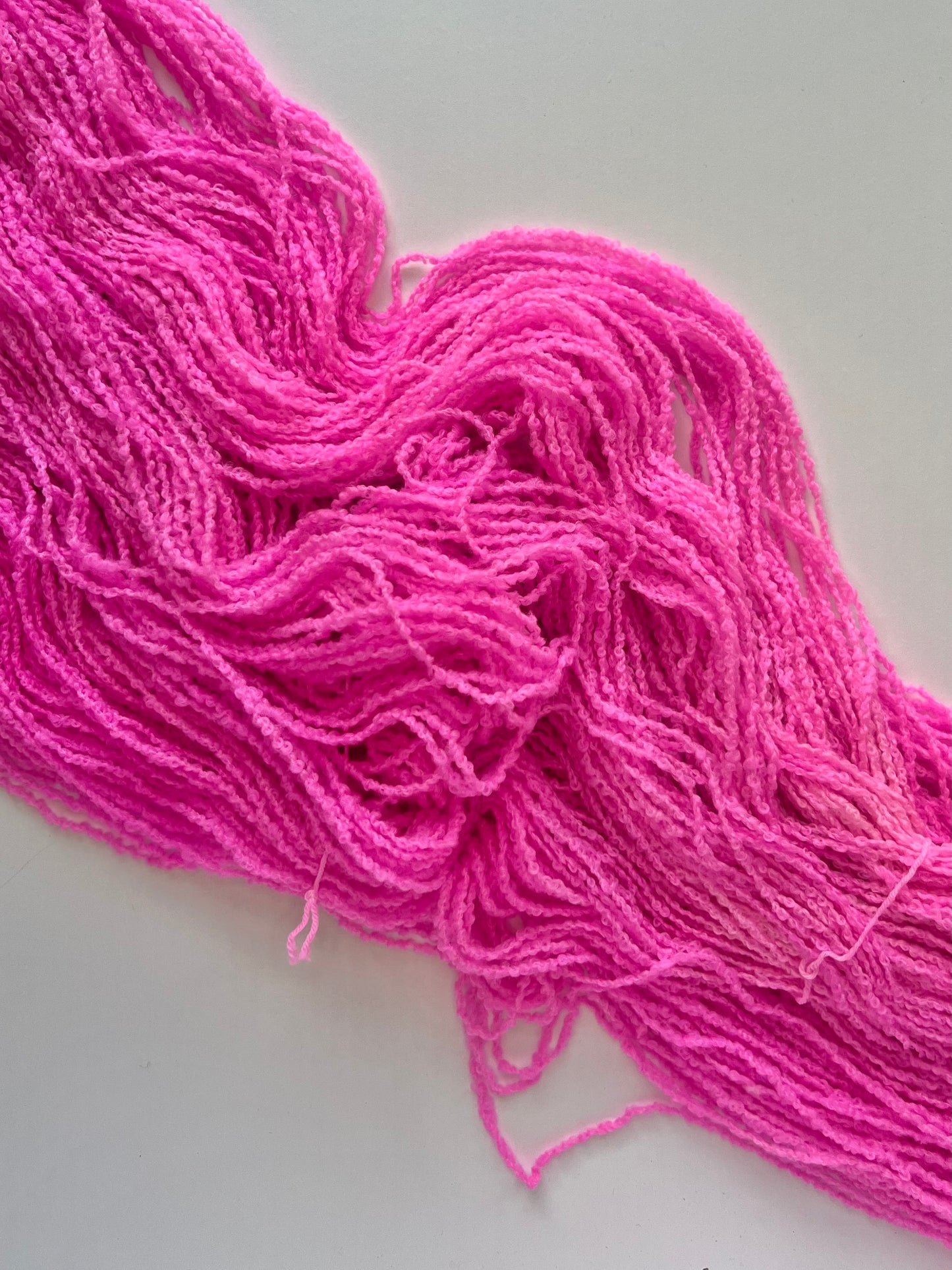 Summer Camp Fibers Hand Dyed Boucle DK - Snack Shack Crush