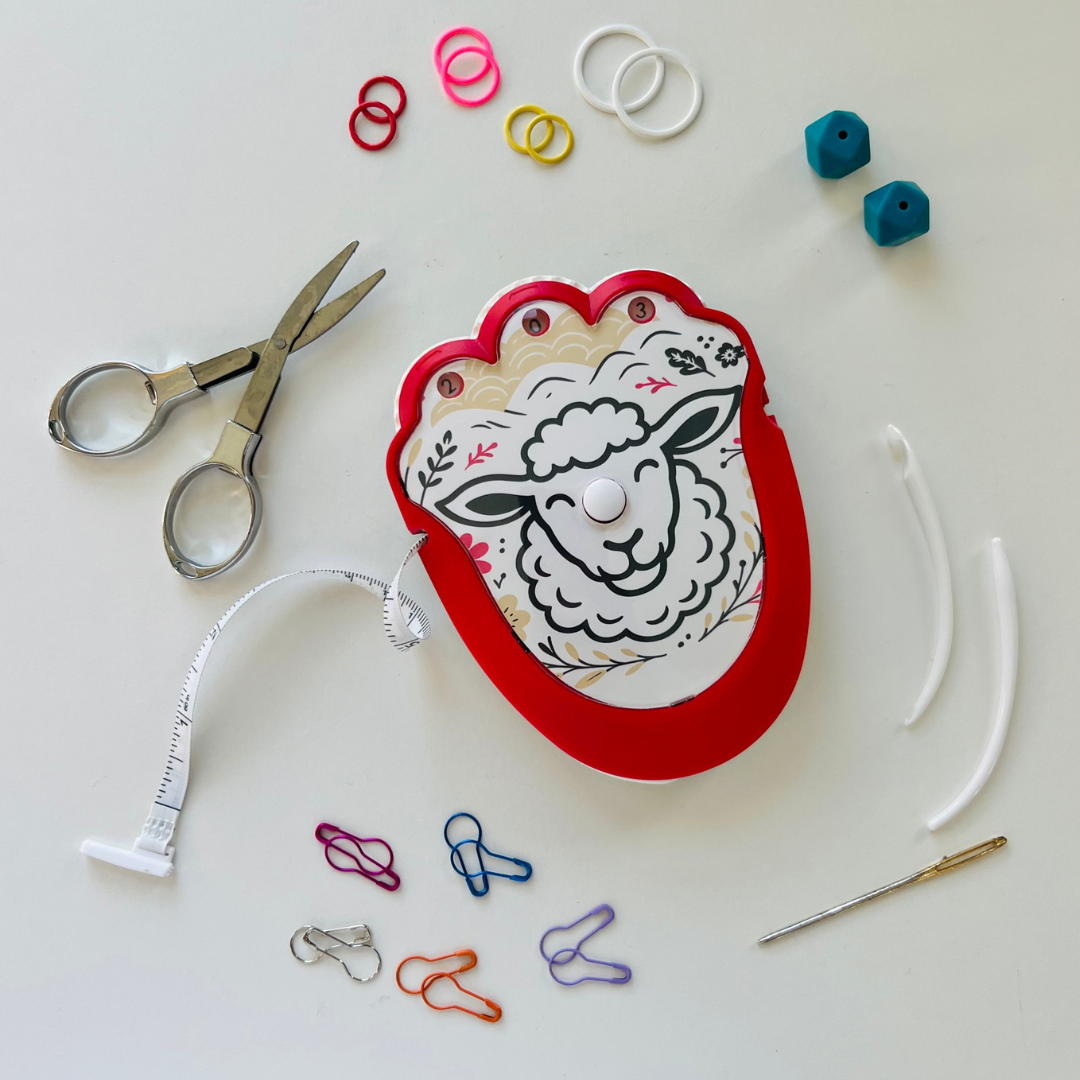 The Knit Kit - The Only Multitool for Knitters - Sheepishly Sheep - Assorted Colors