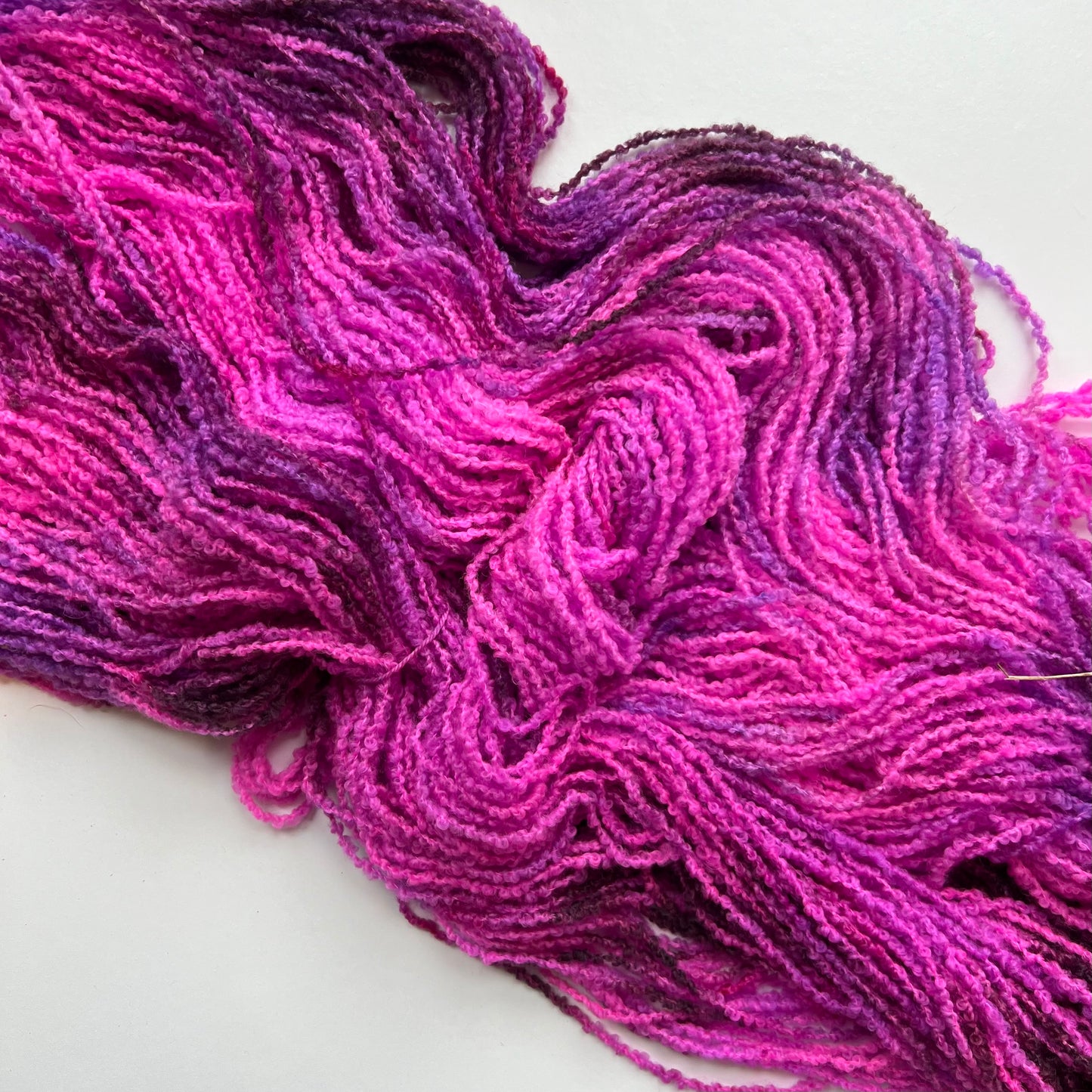 Summer Camp Fibers Hand Dyed Boucle DK - Paintball