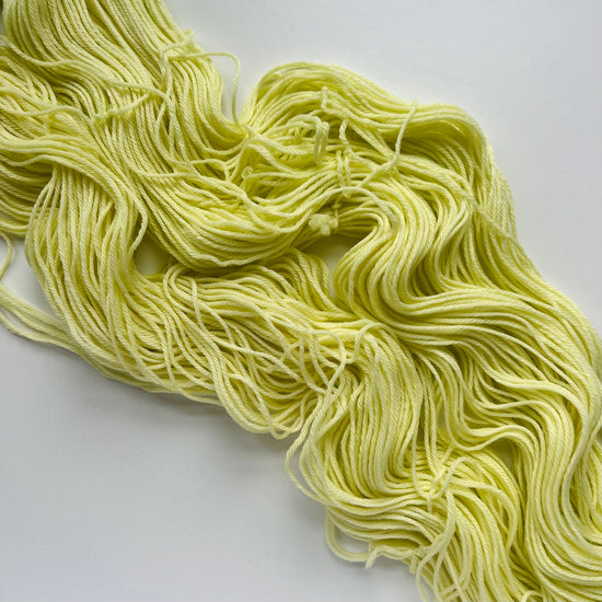 Summer Camp Fibers Marshmallow Hand Dyed DK Yarn - Not Quite Lime