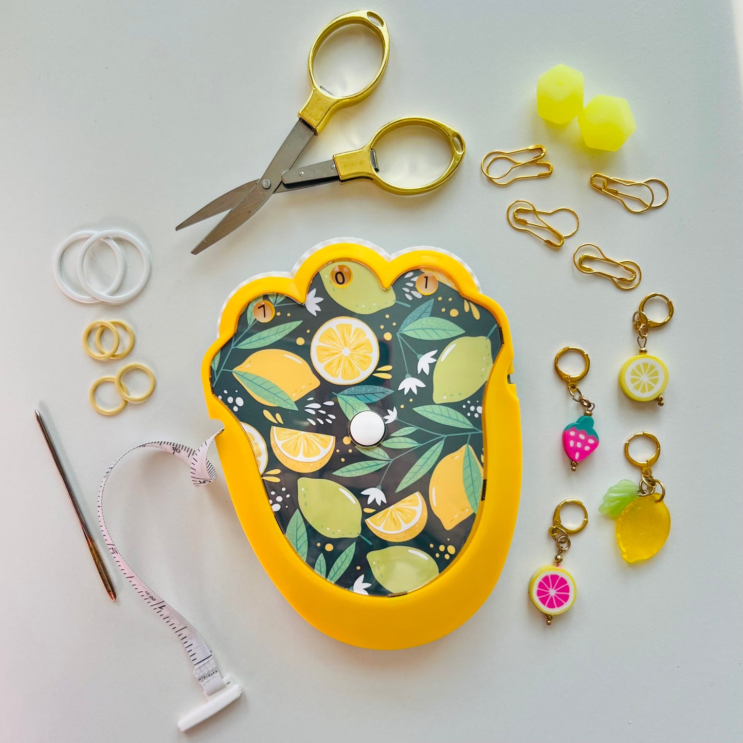 The Knit & Crochet Kit - Knitting & Crochet Tool Kit - Lemons and Limes - SPECIAL EDITION