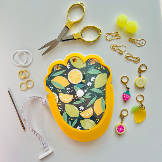 The Knit & Crochet Kit - Knitting & Crochet Tool Kit - Lemons and Limes - SPECIAL EDITION