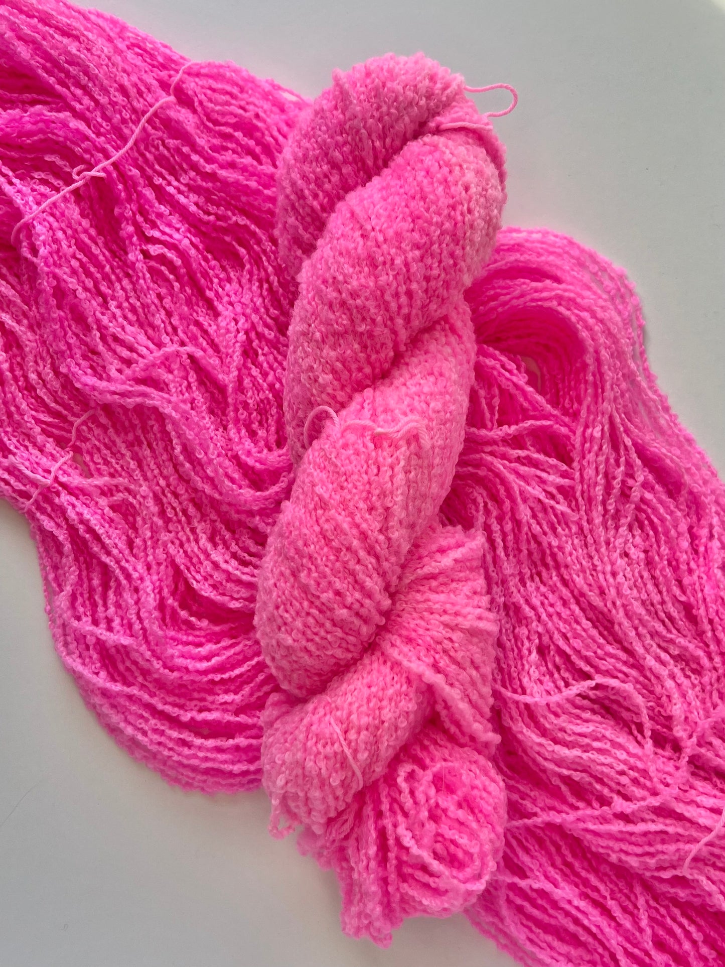 Summer Camp Fibers Hand Dyed Boucle DK - Katie's Pink