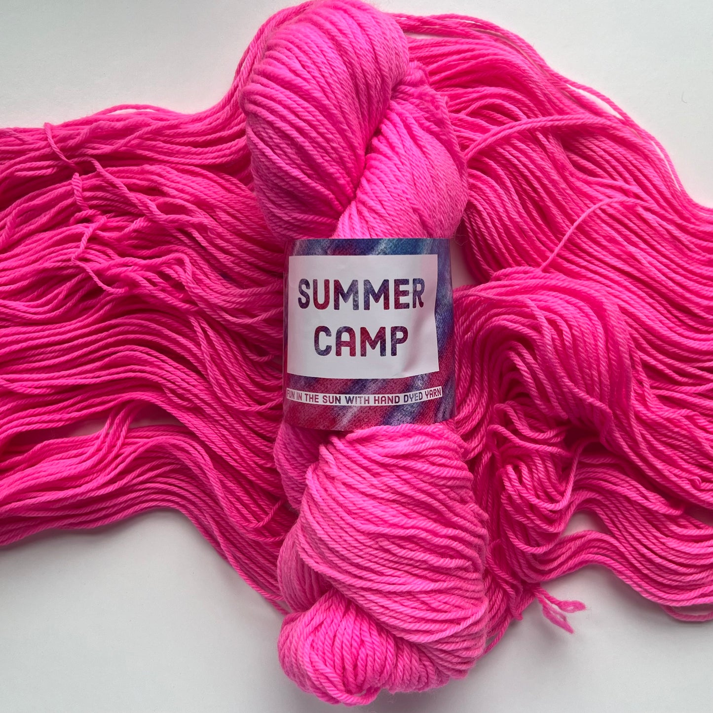 Summer Camp Fibers Marshmallow Hand Dyed DK Yarn - Katie's Lodge