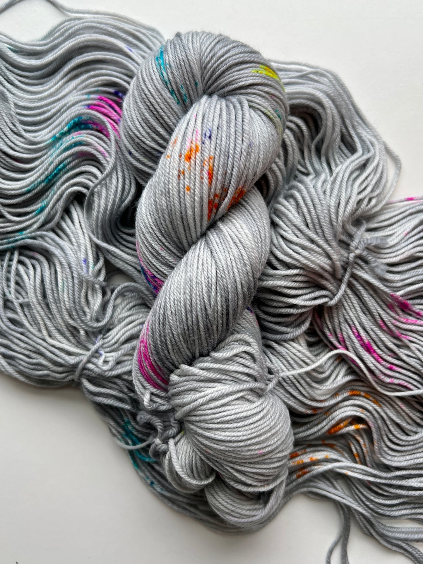 Summer Camp Fibers Marshmallow Hand Dyed DK Yarn - Happy Camper