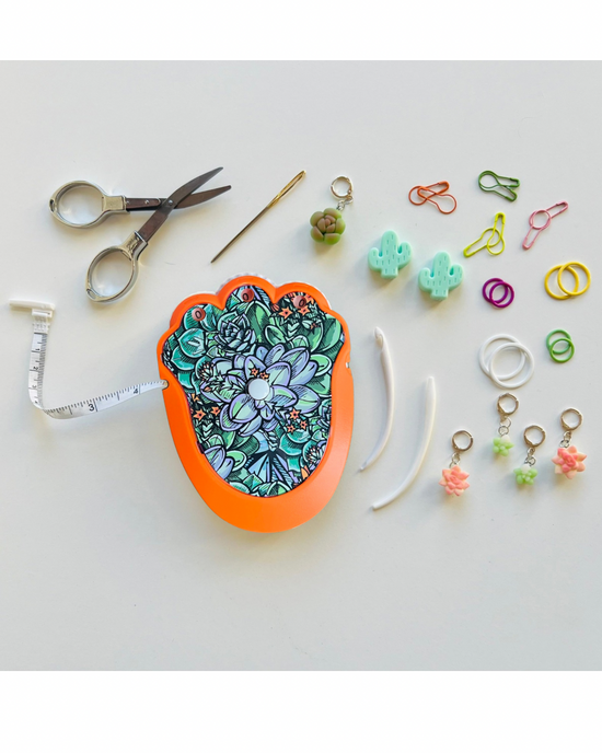 The Knit & Crochet Kit - Knitting & Crochet Tool Kit - Succulent - SPECIAL EDITION