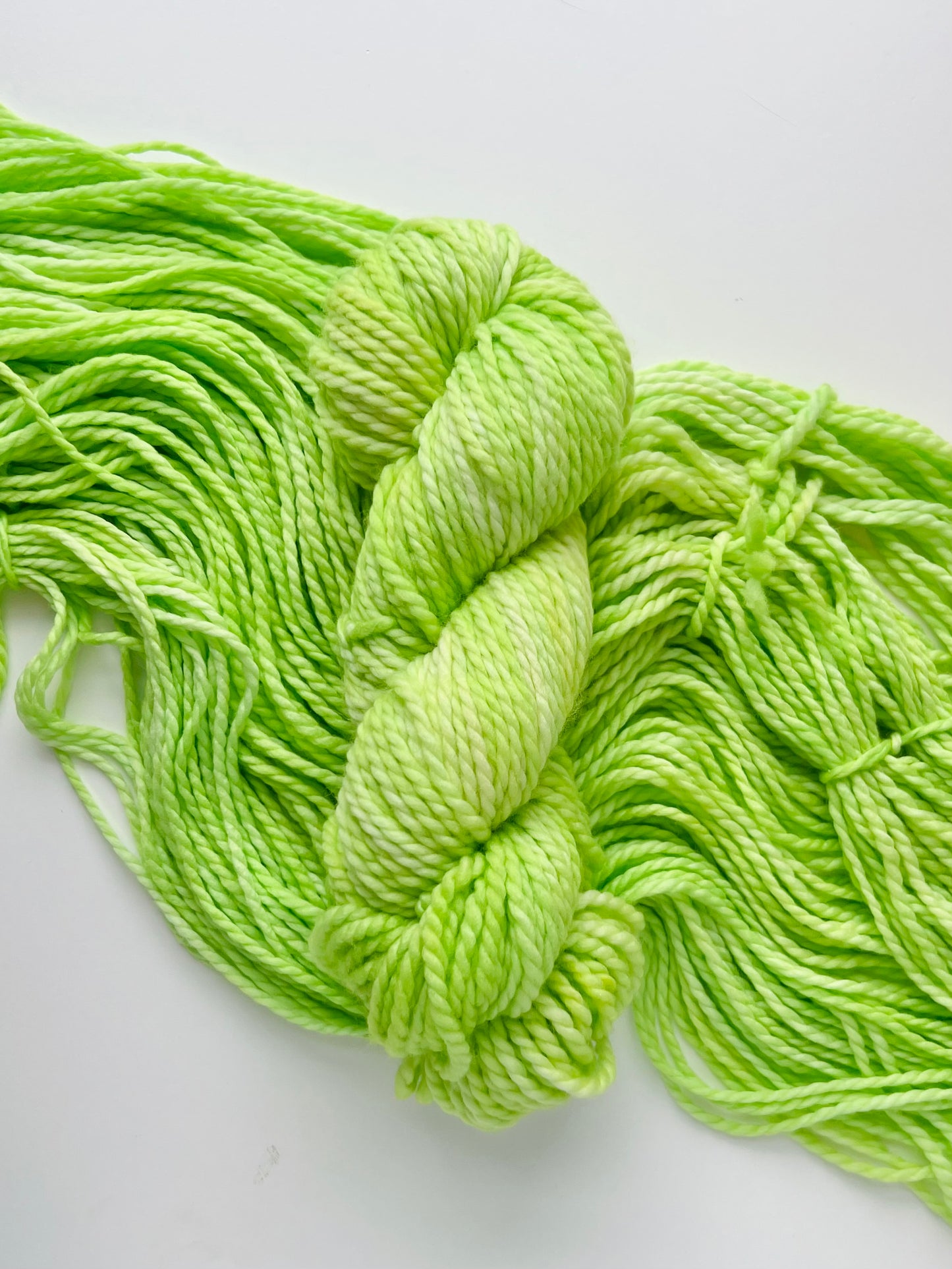 Summer Camp Fibers Hand Dyed Bulky Yarn - The Grass is Greener...