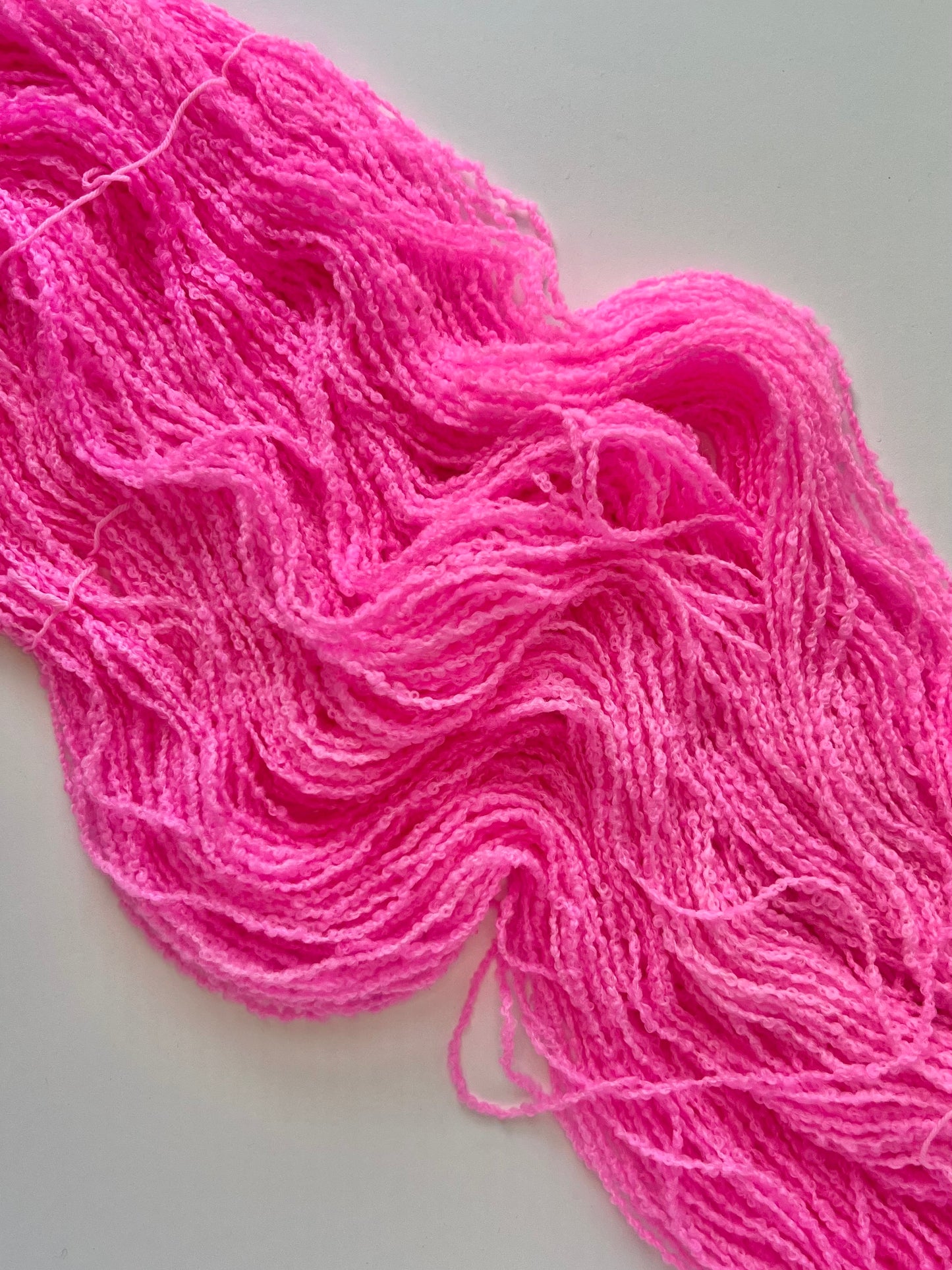 Summer Camp Fibers Hand Dyed Boucle DK - Katie's Pink