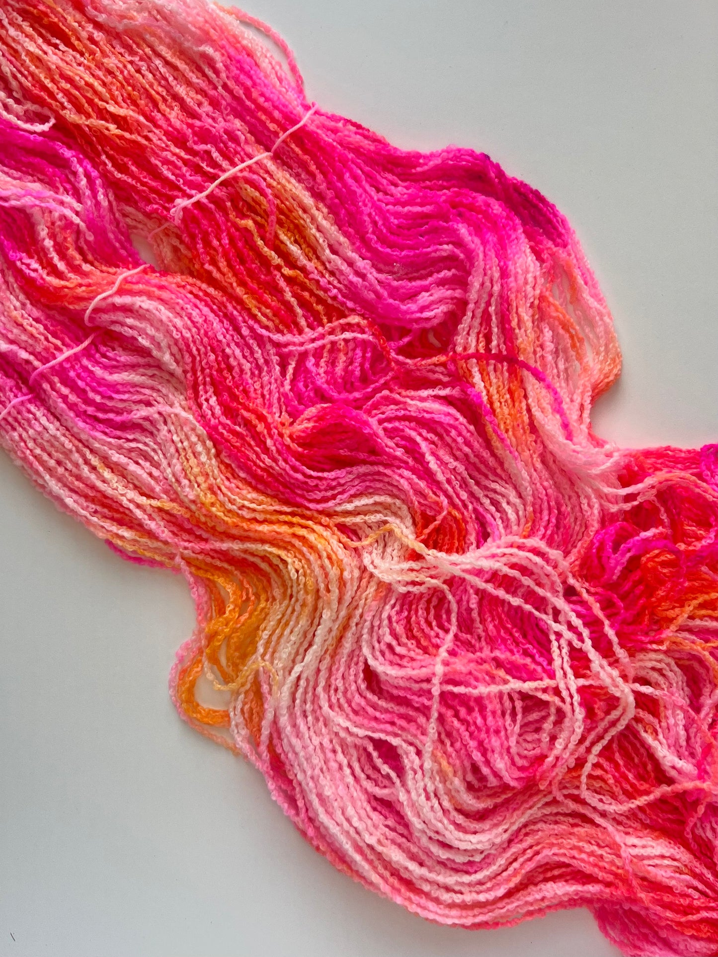 Summer Camp Fibers Hand Dyed Boucle DK - Adventure Alley