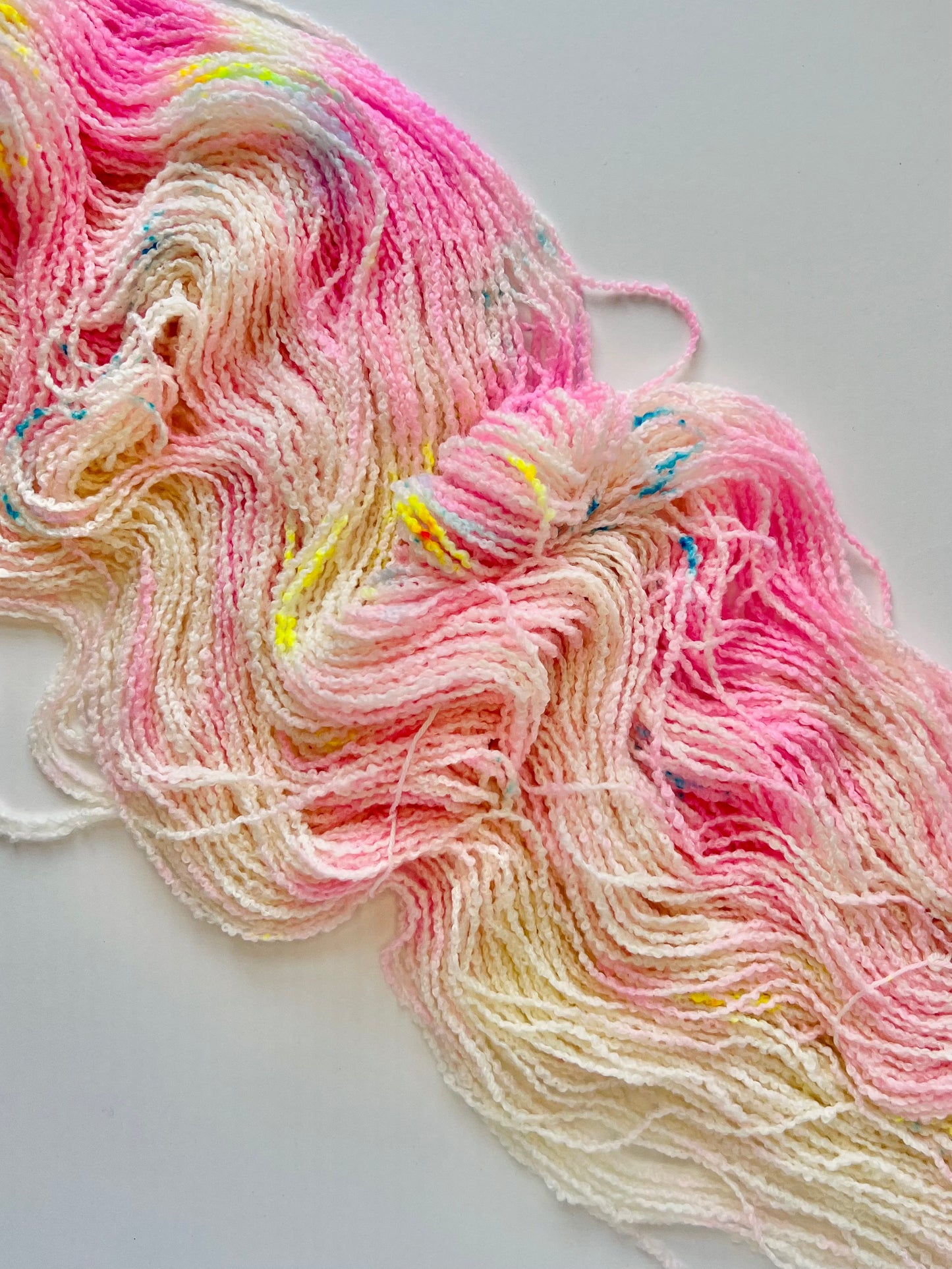 Summer Camp Fibers Hand Dyed Boucle DK - Libby's Sweater