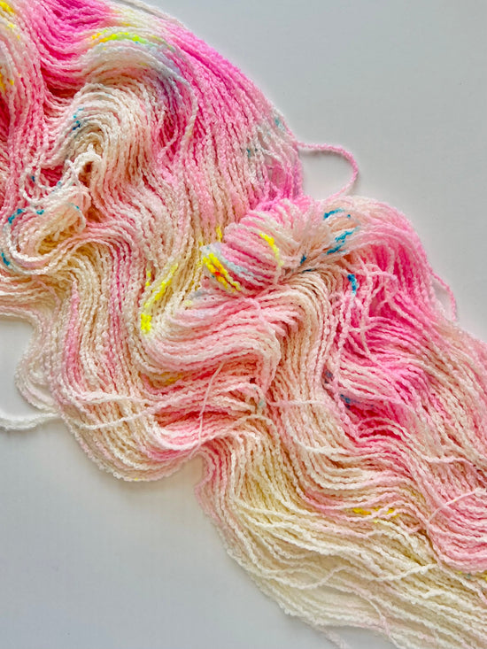 Summer Camp Fibers Hand Dyed Boucle DK - Libby's Sweater