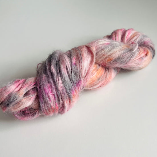 Load image into Gallery viewer, hand dyed baby suri alpaca yarn 
