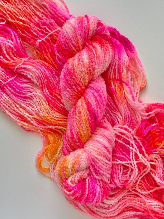 Summer Camp Fibers Hand Dyed Boucle DK - Adventure Alley
