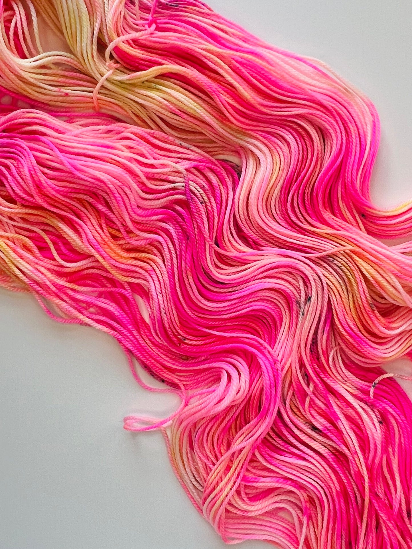 Summer Camp Fibers Hand Dyed Sport Yarn - spicy Lil Meltdown