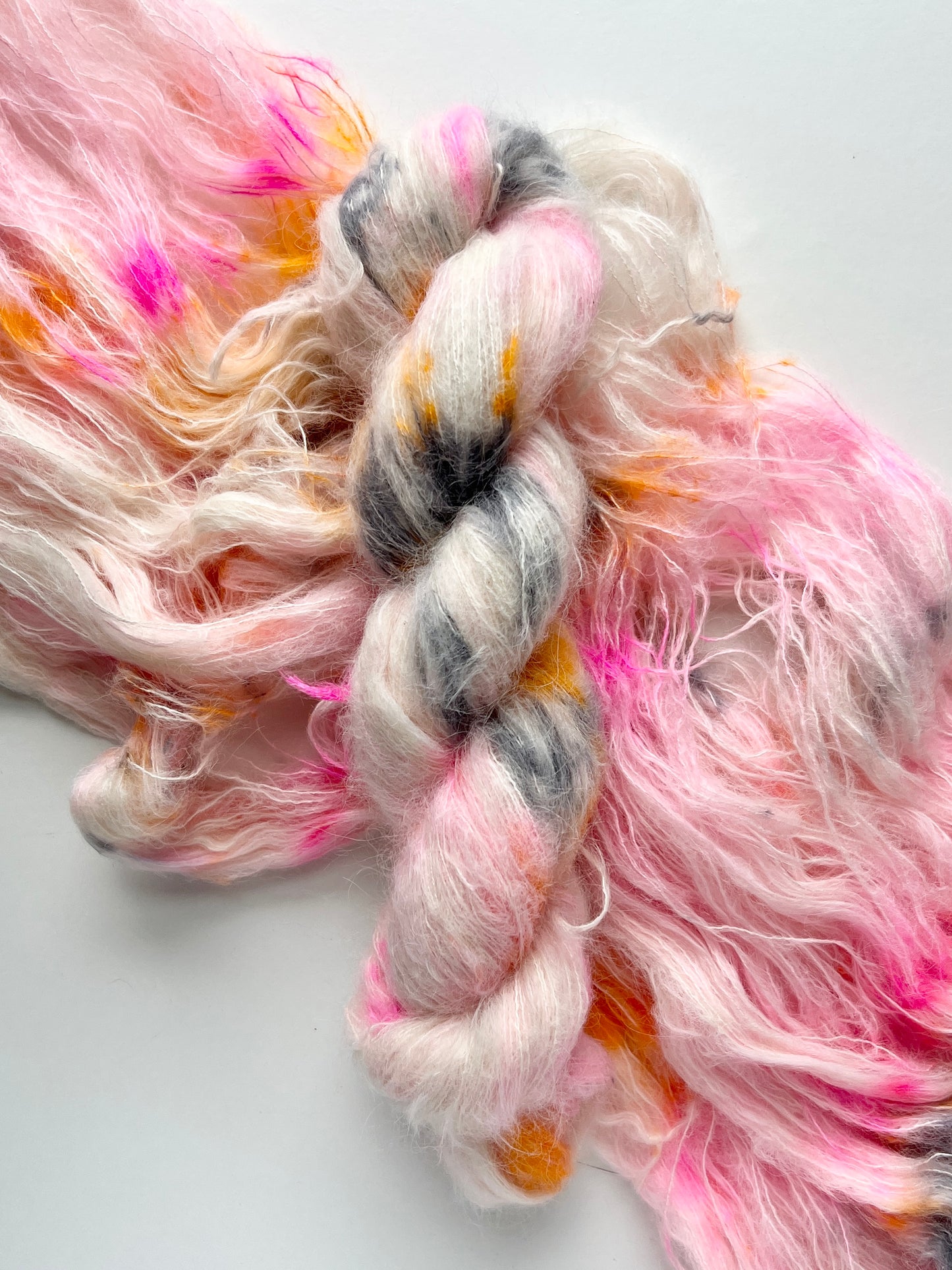 Summer Camp Fibers Dream Suri - Baby Suri Hand Dyed Yarn - Capture The Flag