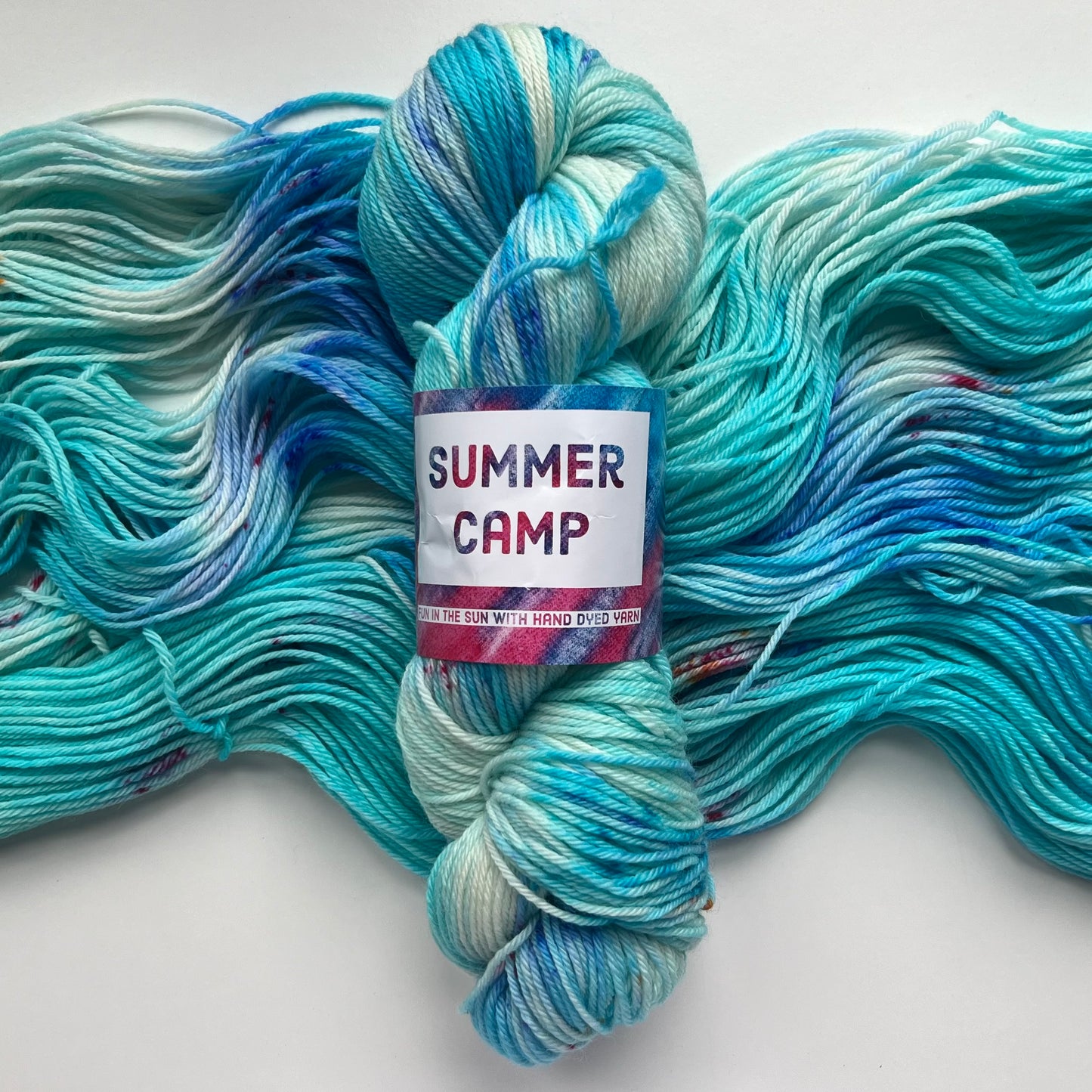Summer Camp Fibers Marshmallow Hand Dyed DK Yarn - Trail Mix