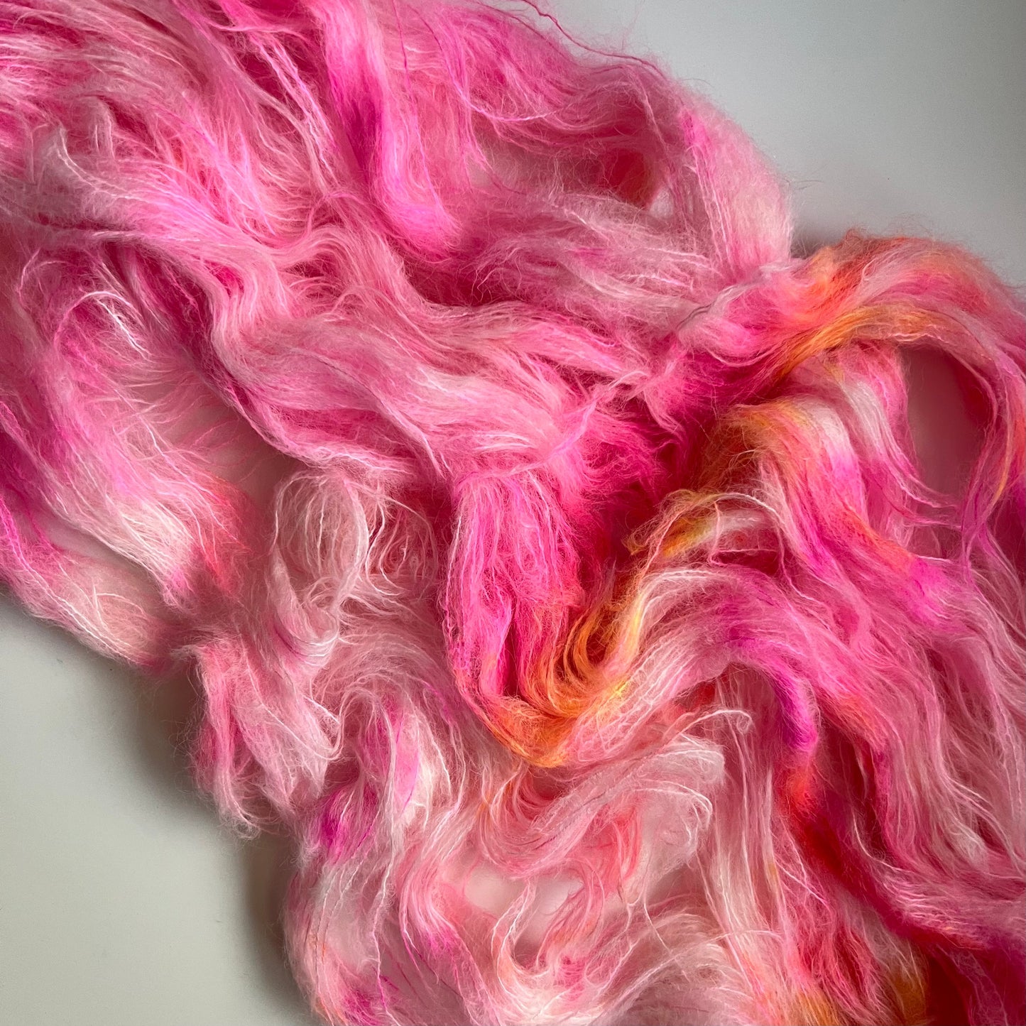 Baby Suri Hand Dyed Pink Yarn