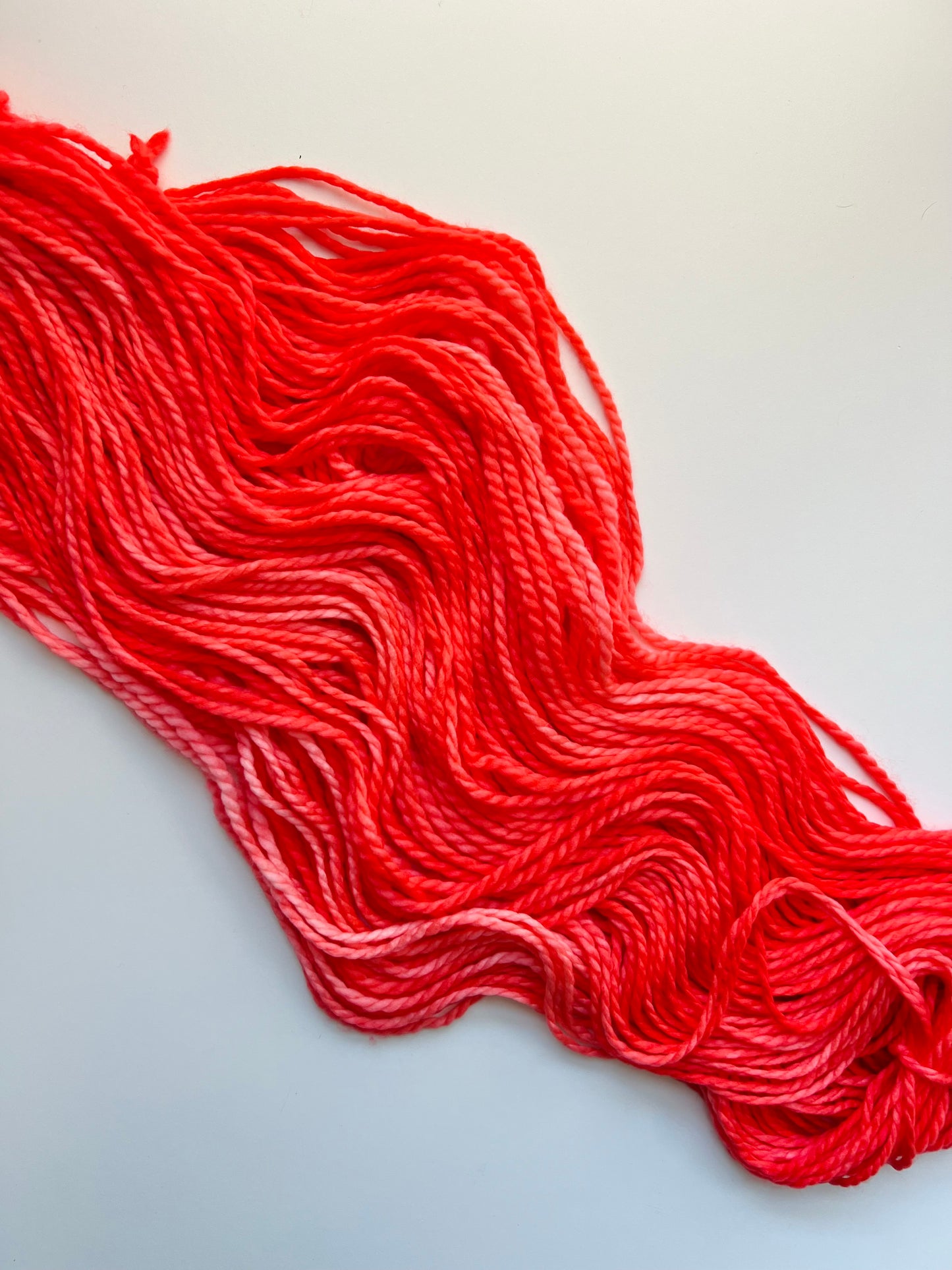 Summer Camp Fibers Hand Dyed Bulky Yarn - Weenie Roast