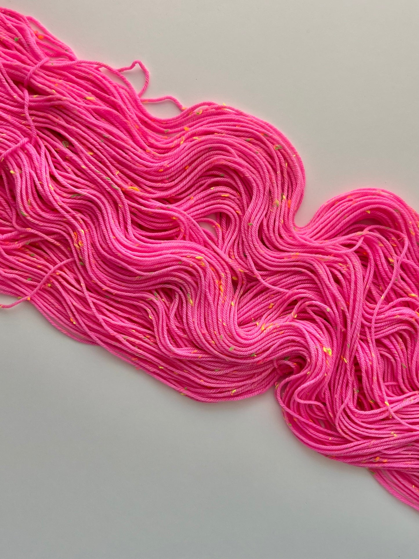 Summer Camp Fibers Confetti Hand Dyed DK Yarn - Katie's Pink