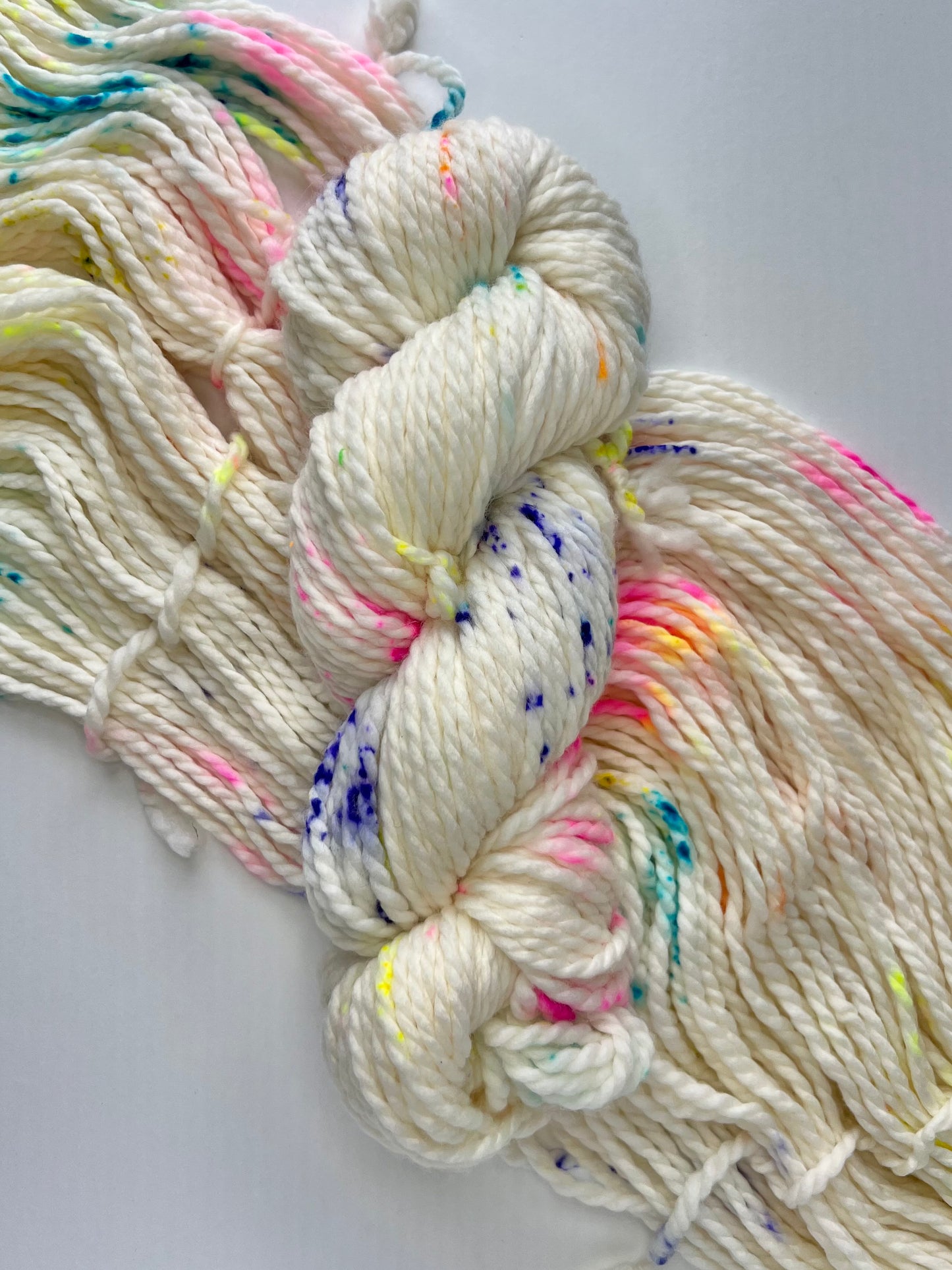 Summer Camp Fibers Hand Dyed Bulky Yarn - Rainbow Sprinkles