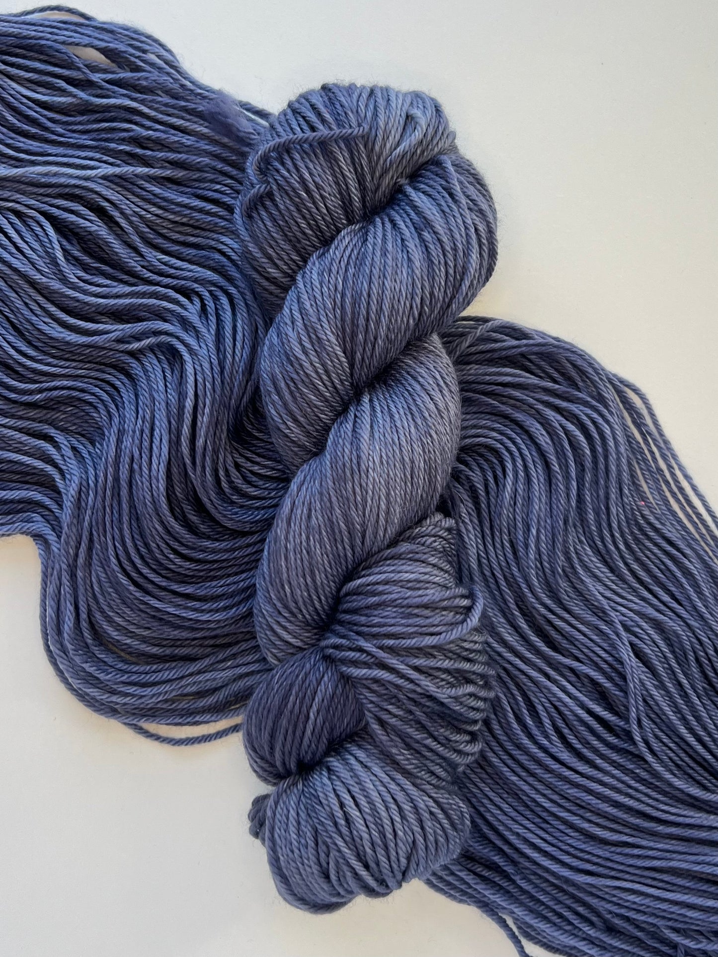 Summer Camp Fibers Marshmallow Hand Dyed Worsted Yarn - Midnight Cannonball