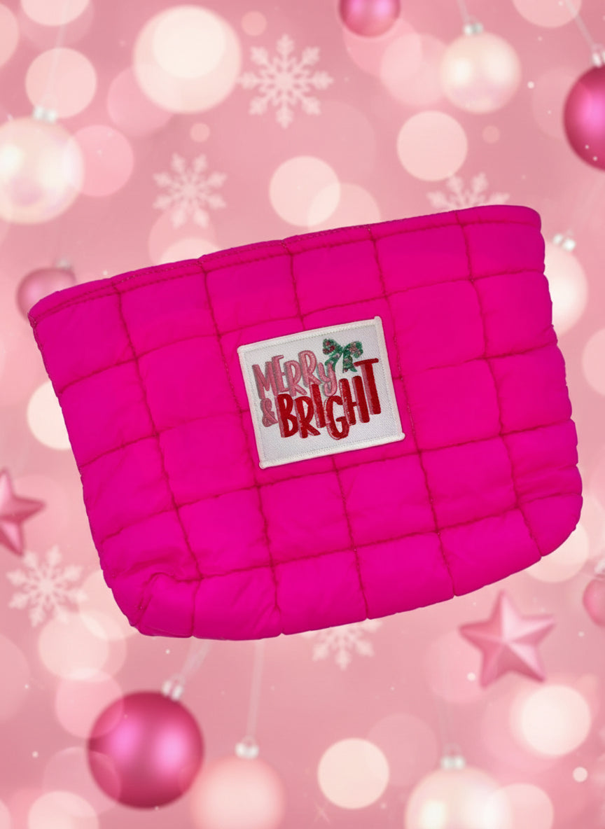 Merry and Bright Project Quilted Pouch