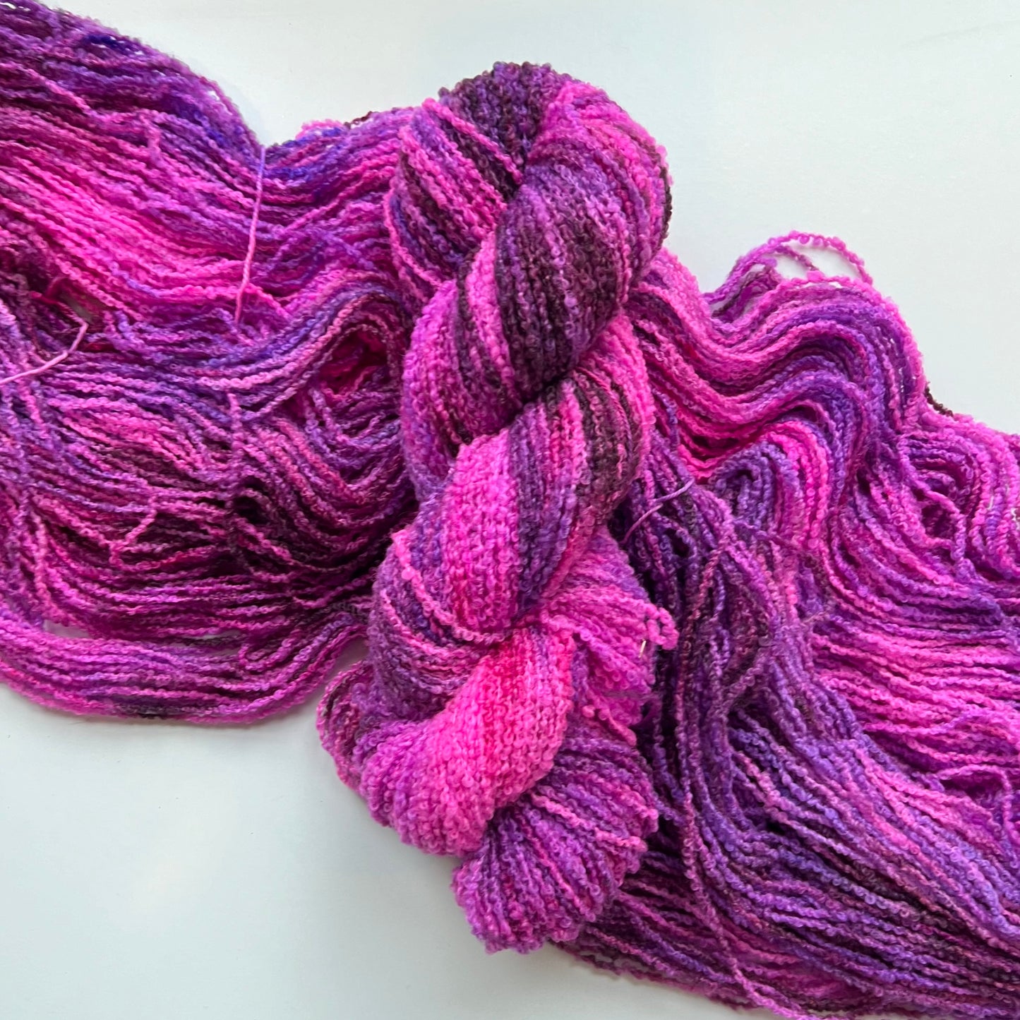 Summer Camp Fibers Hand Dyed Boucle DK - Paintball