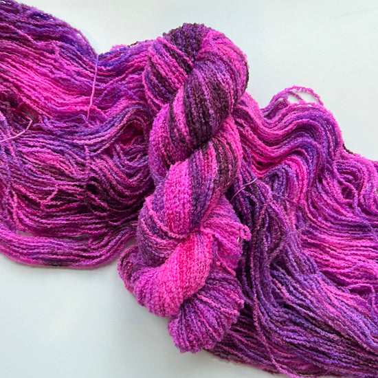 Summer Camp Fibers Hand Dyed Boucle DK - Paintball