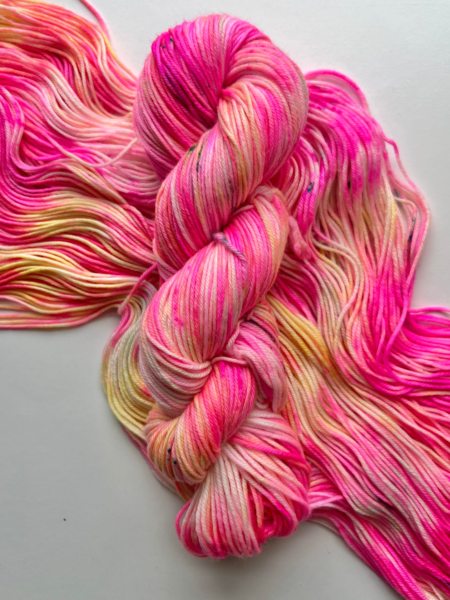 Summer Camp Fibers Marshmallow Hand Dyed DK Yarn - Spicy Lil' Meltdown