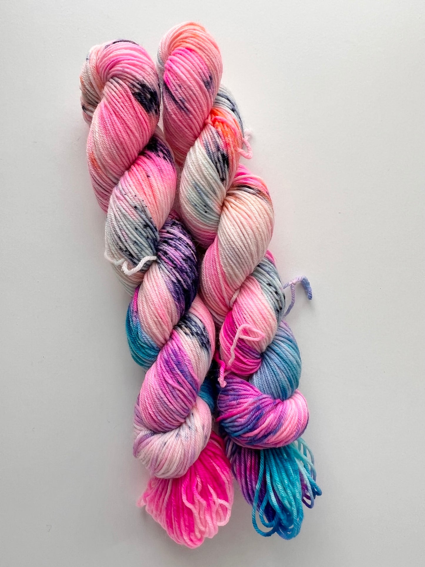 Summer Camp Fibers Marshmallow Hand Dyed Sock Yarn - 50g of Fun! - Assorted Colors