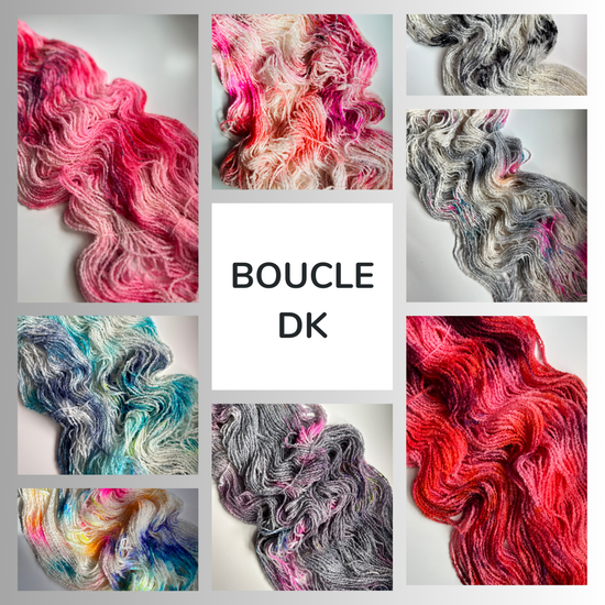 Load image into Gallery viewer, Summer Camp Fibers Hand Dyed Boucle DK - SALE

