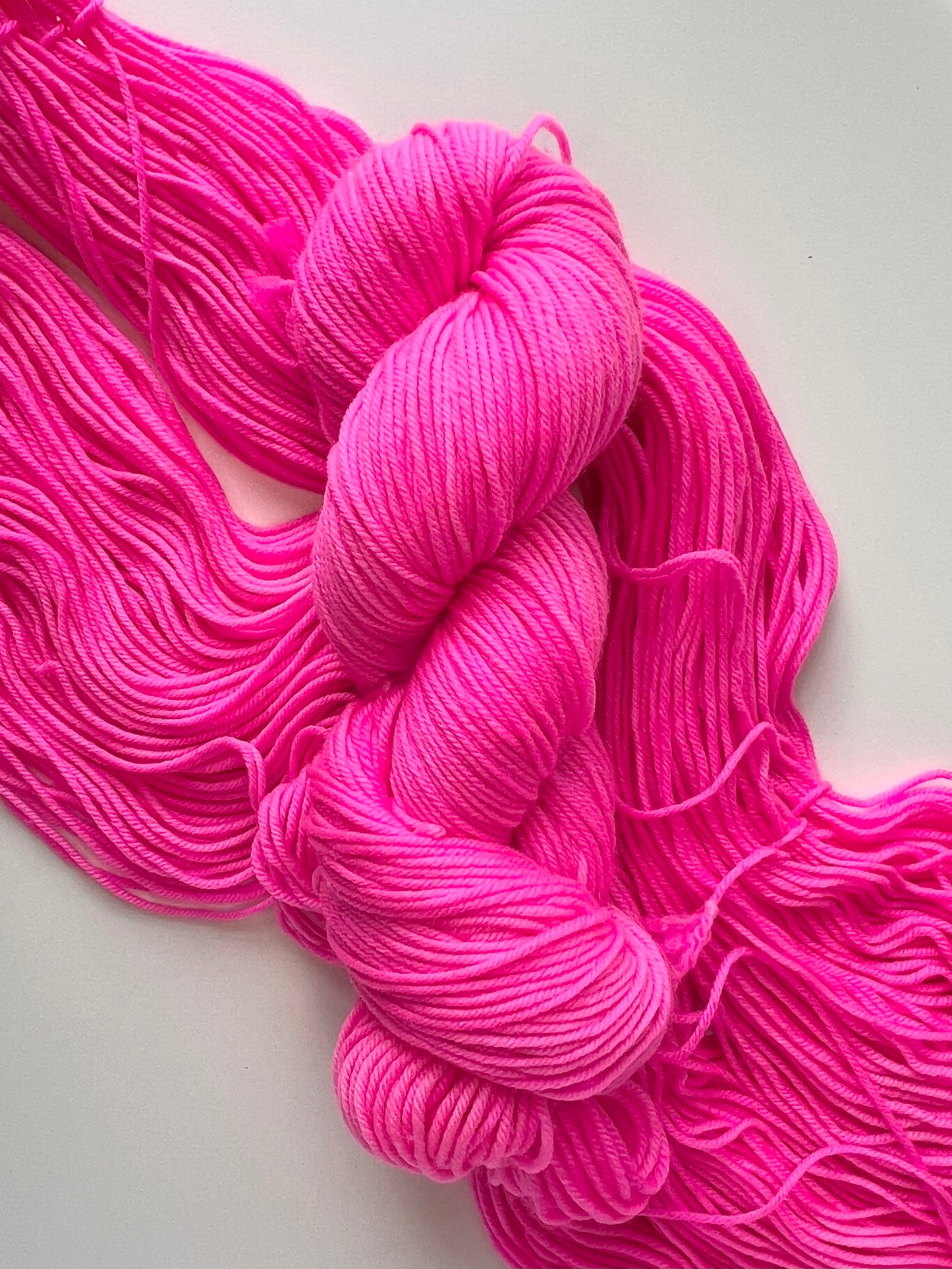 Summer Camp Fibers Hand Dyed Sport Yarn - Katie's Pink