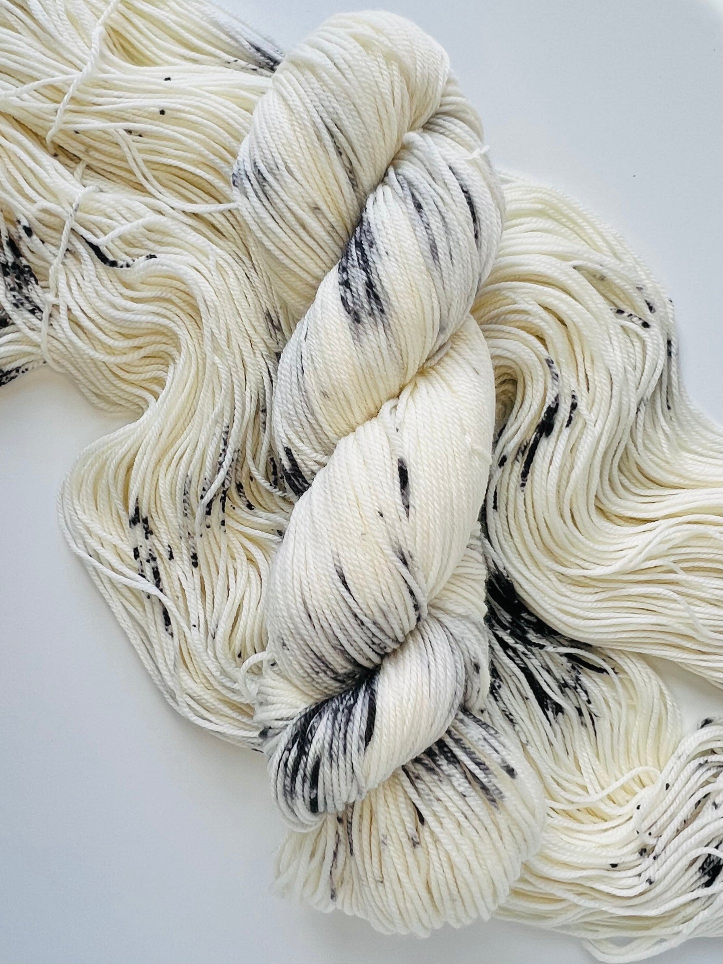 Summer Camp Fibers Hand Dyed Sport Yarn - Cookies N' Cream