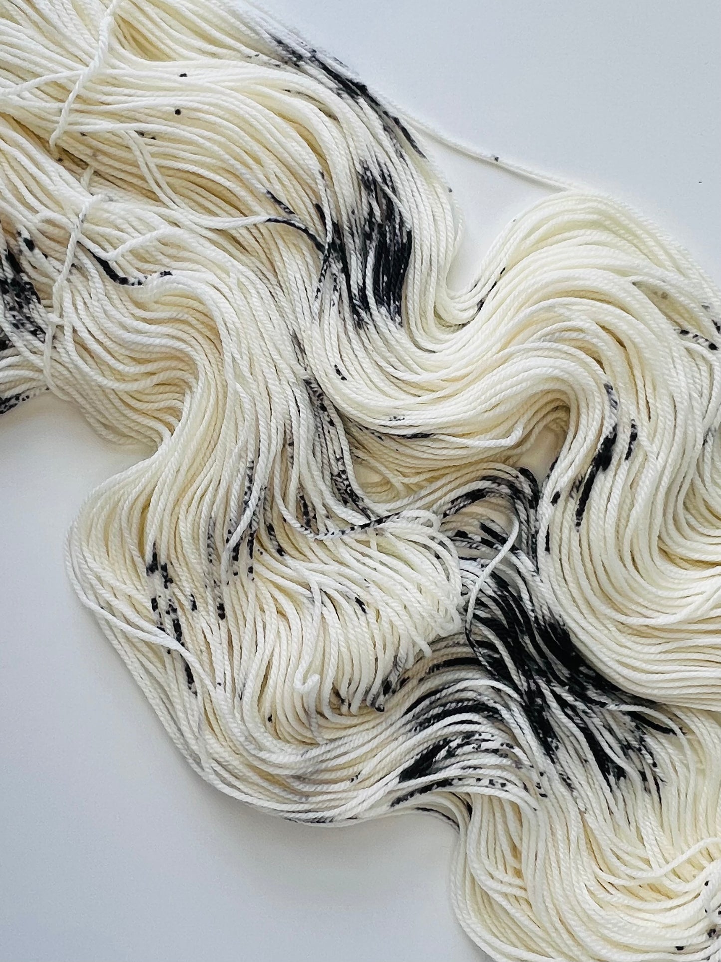 Summer Camp Fibers Hand Dyed Sport Yarn - Cookies N' Cream