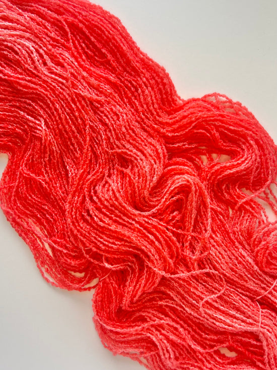 Summer Camp Fibers Hand Dyed Boucle DK - Weenie Roast